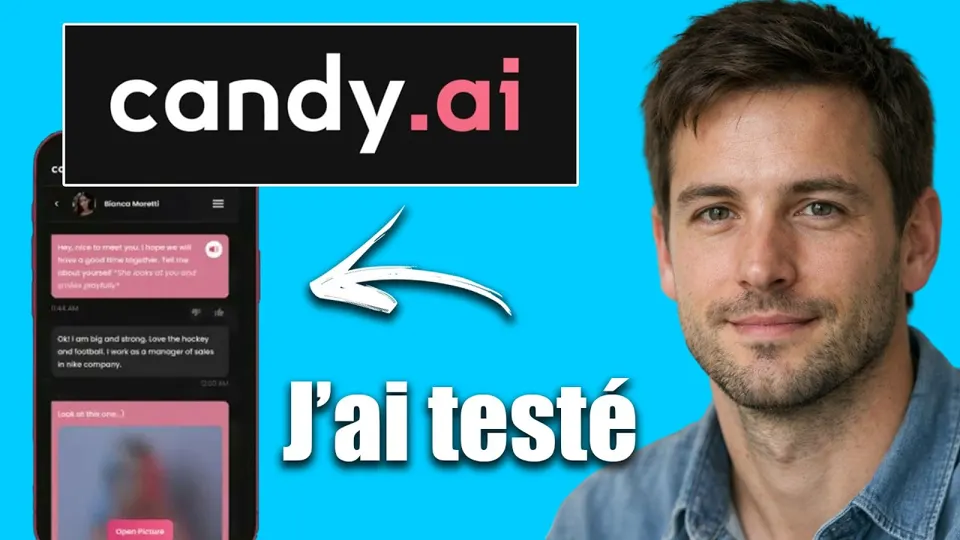 Vorschaubild des YouTube-Videos „Candy Ai Avis : J'ai testé, je vous dis TOUT ! (Petite Copine IA, Prix, Français...)“ (Kanal Comparatif Expert)